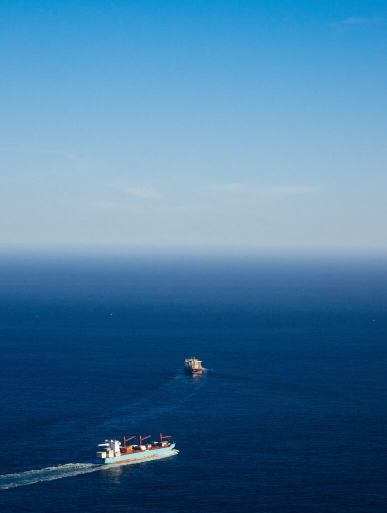 Container ship carrying sourced goods from China to Pakistan