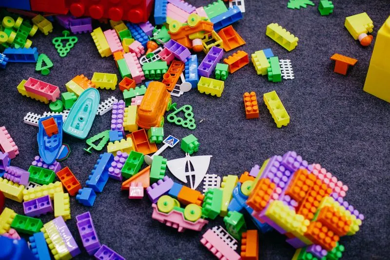 Colourful toy blocks